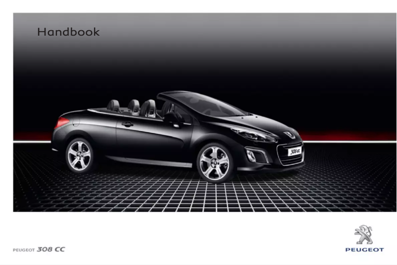 Imagen de la primera página del manual del dispositivo 308 CC (2011)