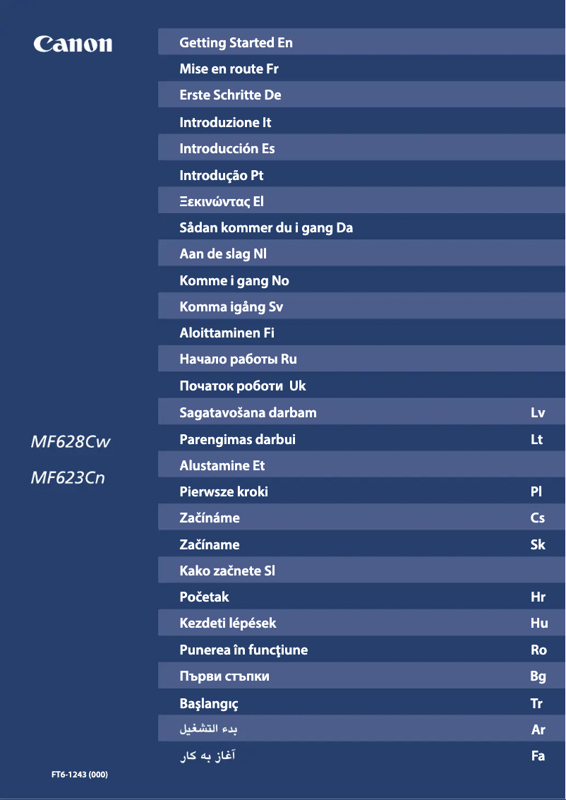 Página 1 del manual Manual de usuario Canon i-Sensys MF623Cn