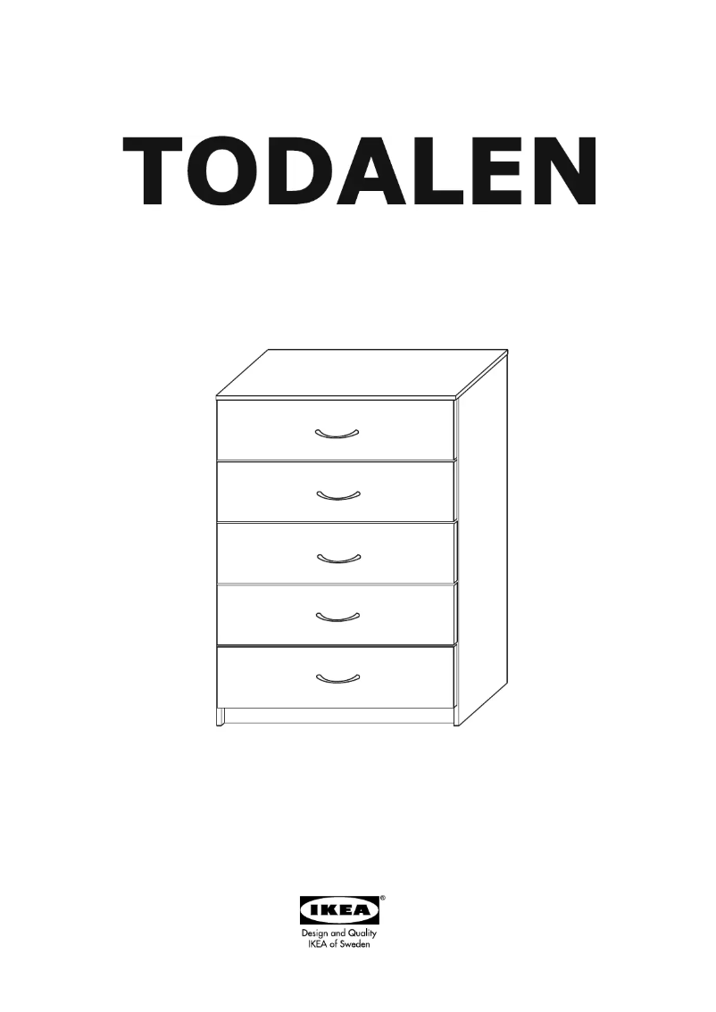 Página 1 del manual Manual de usuario Ikea TODALEN (80x49x123)
