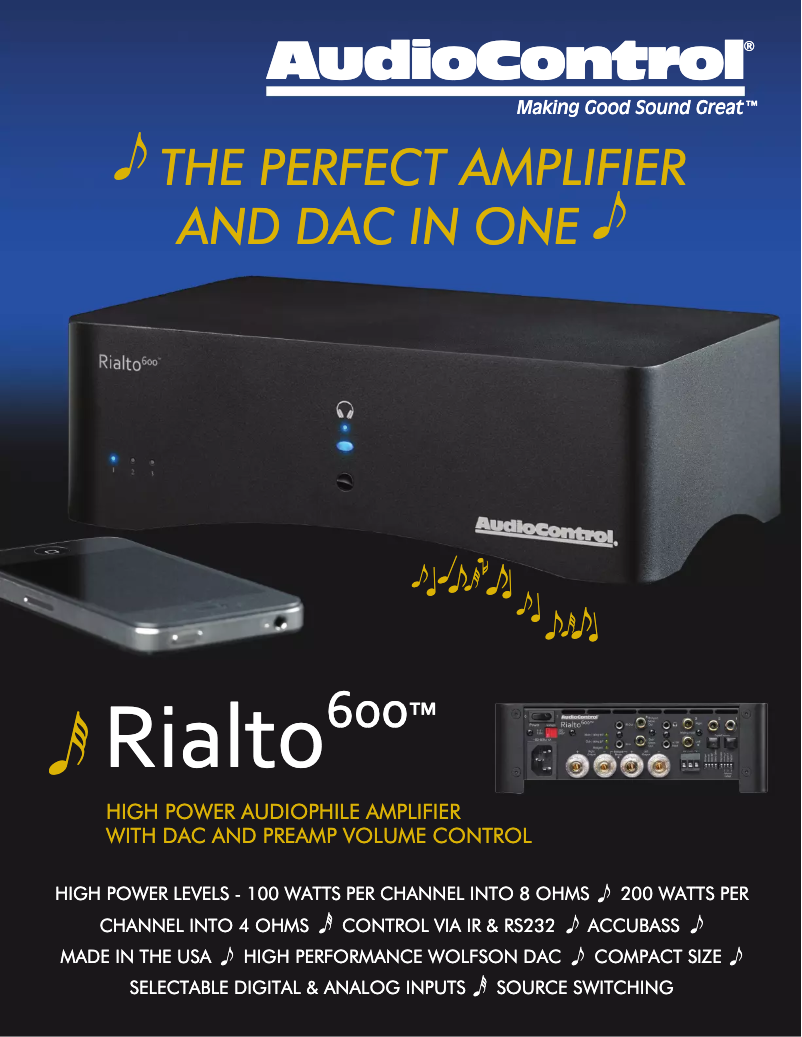 Imagen de la primera página del manual del dispositivo Rialto 400