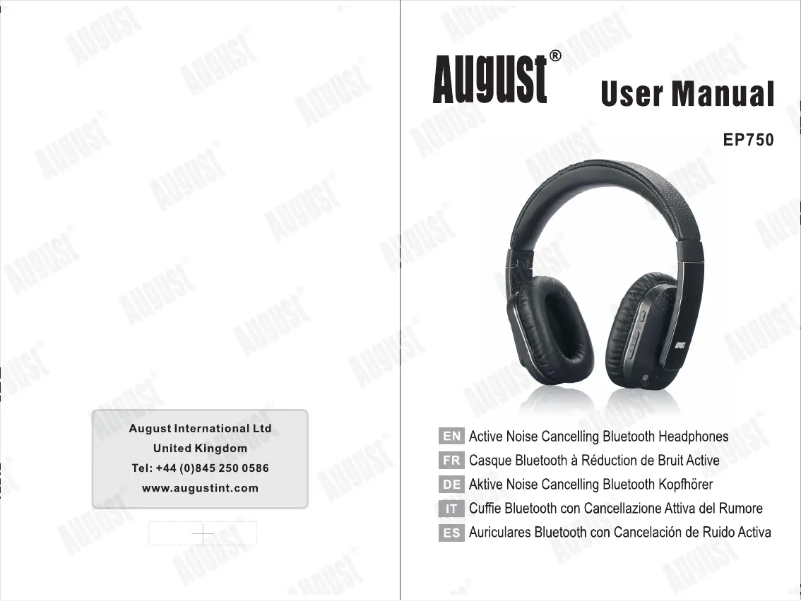 Página 1 del manual Manual de usuario August EP750
