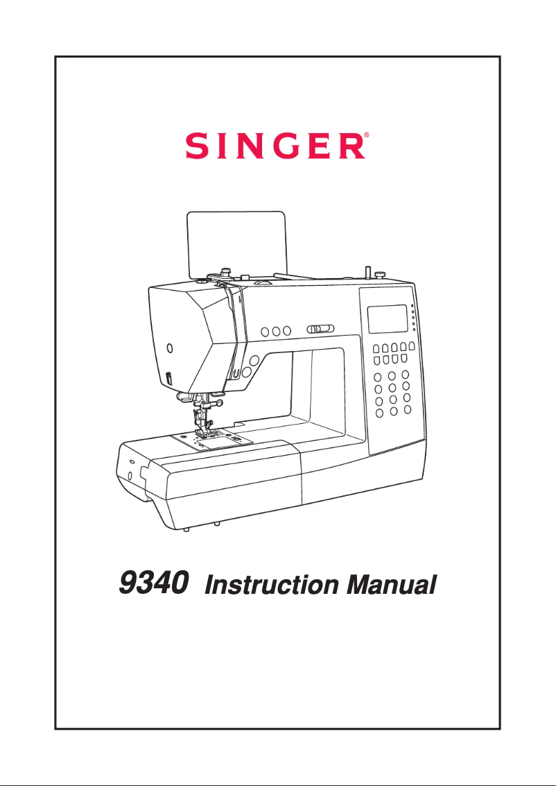 Página 1 del manual Manual de usuario Singer Signature 9340