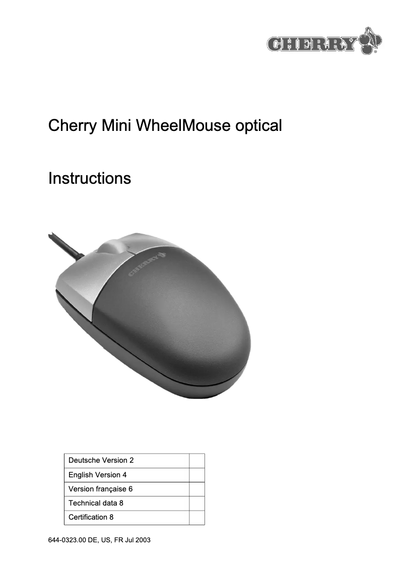 Imagen de la primera página del manual del dispositivo M-5010