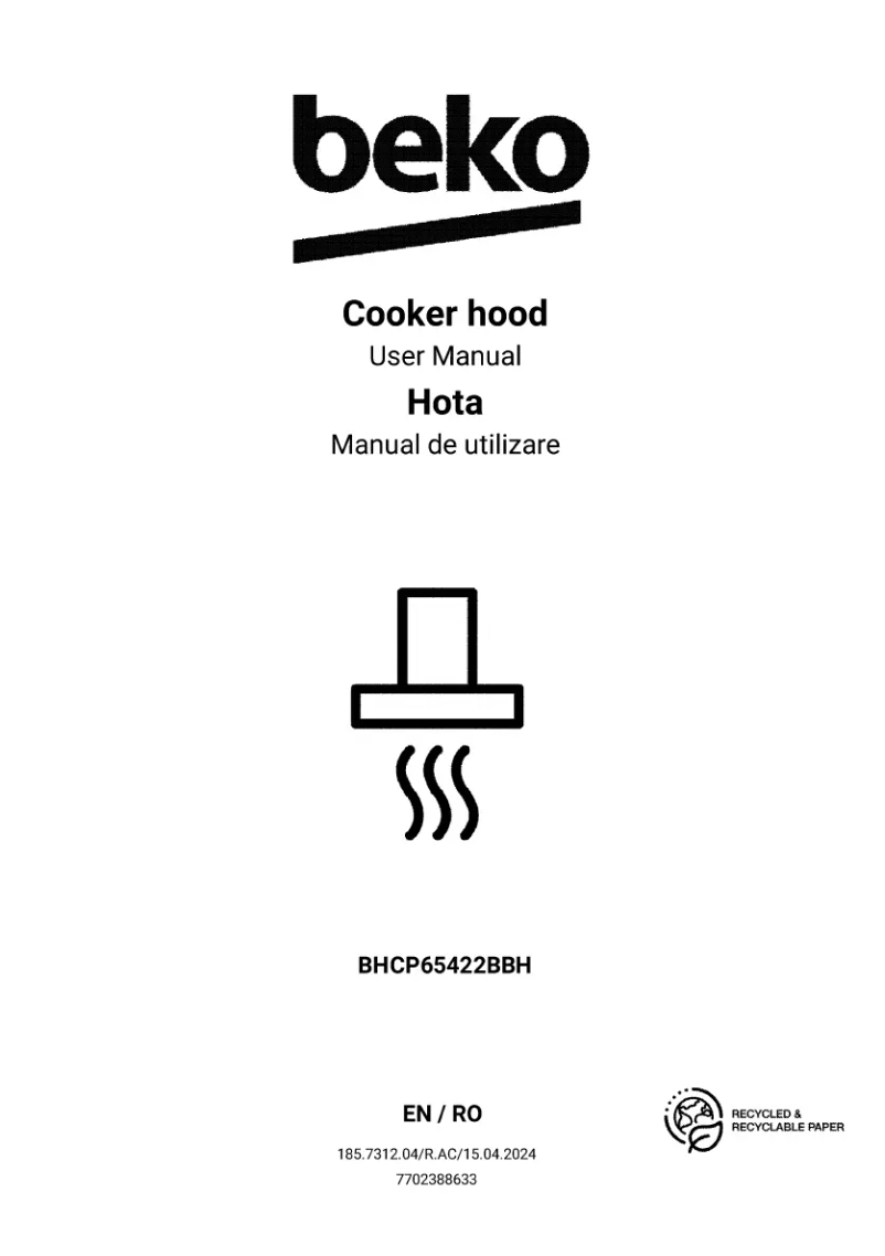 Página 1 del manual Manual de usuario Beko BHCP65422BBH