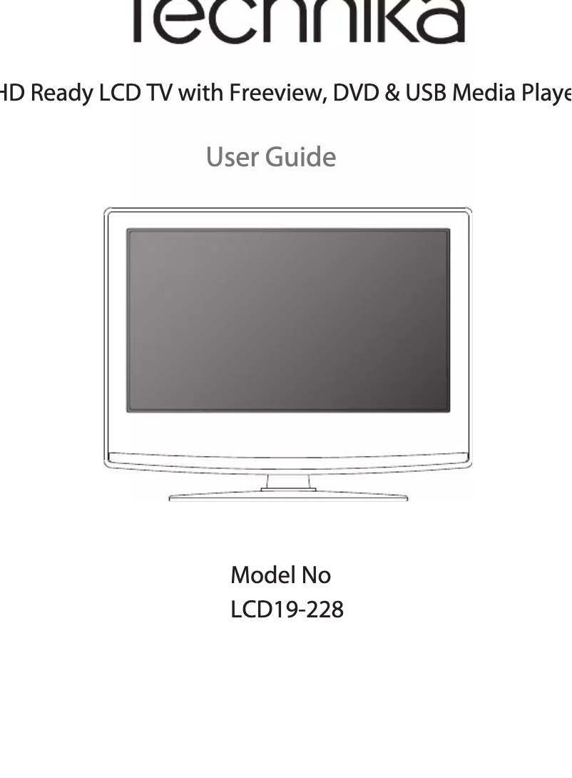 Imagen de la primera página del manual del dispositivo LCD19-228