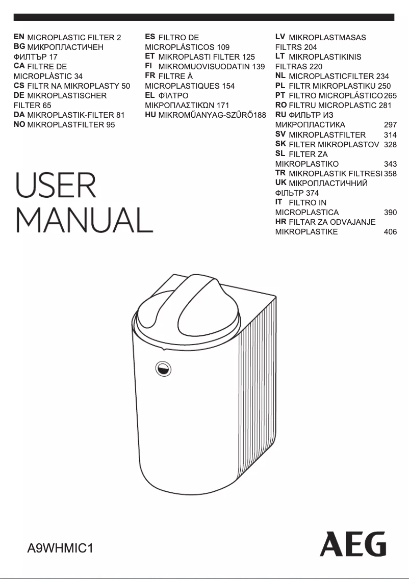 Imagen de la primera página del manual del dispositivo A9WHMIC1