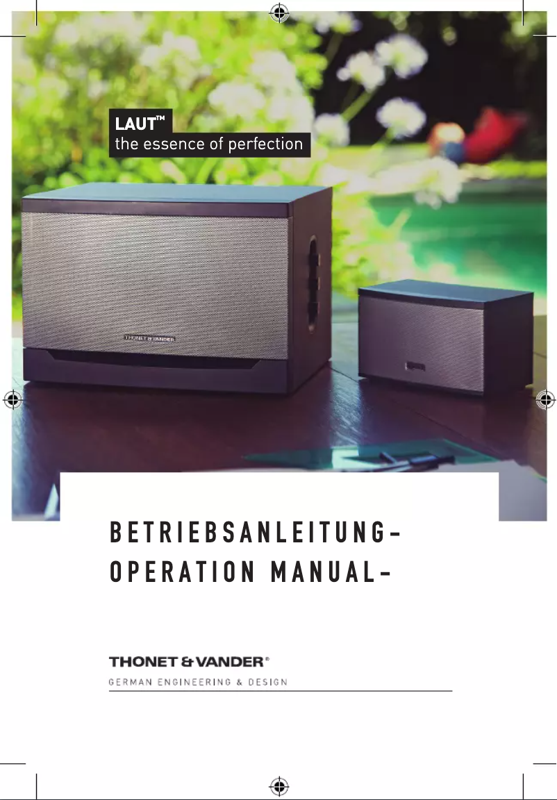 Página 1 del manual Manual de usuario Thonet & Vander Laut