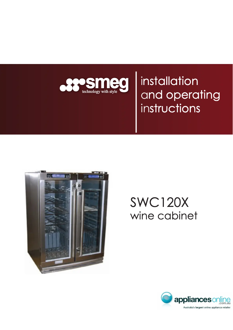 Imagen de la primera página del manual del dispositivo SWC120X-1