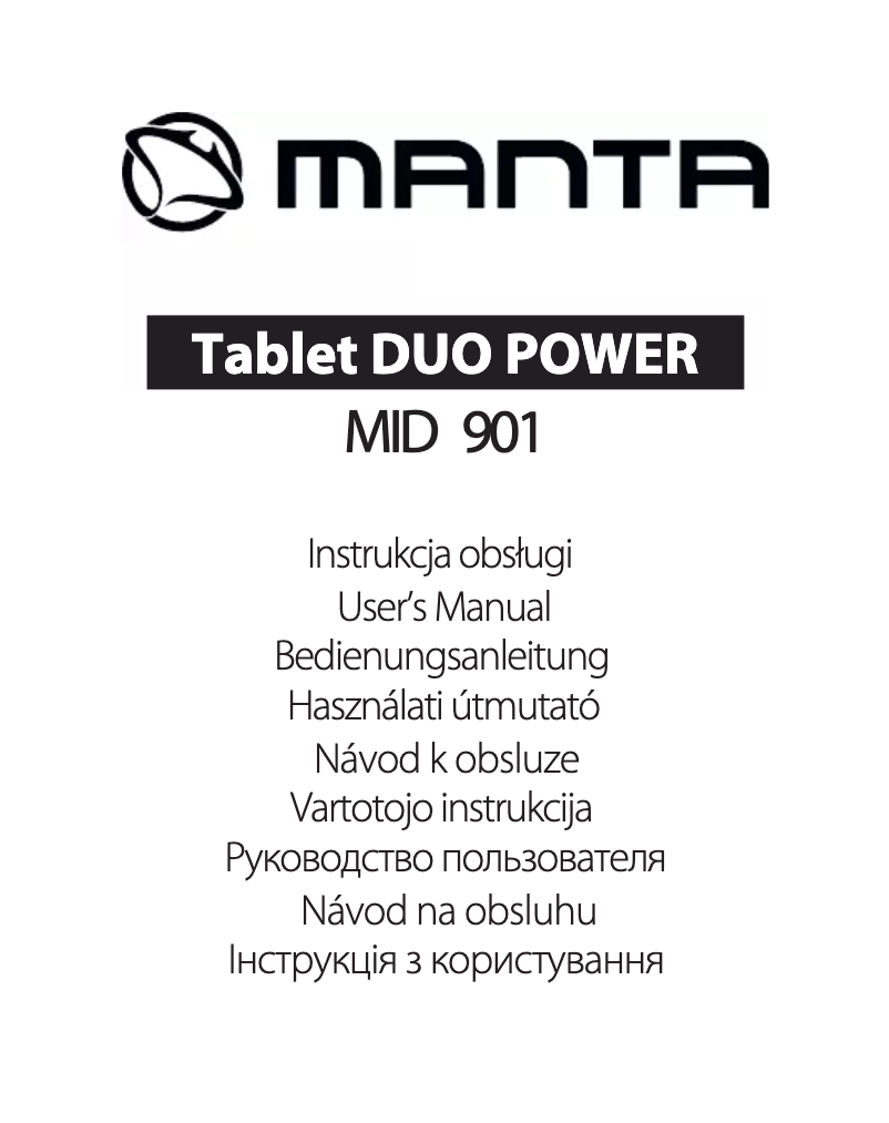 Imagen de la primera página del manual del dispositivo Duo Power MID901