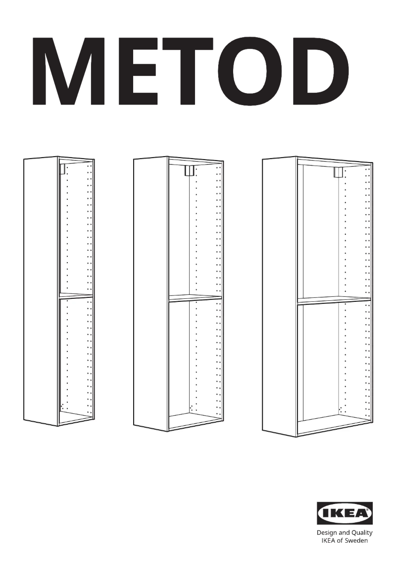 Página 1 del manual Manual de usuario Ikea METOD 602.125.70