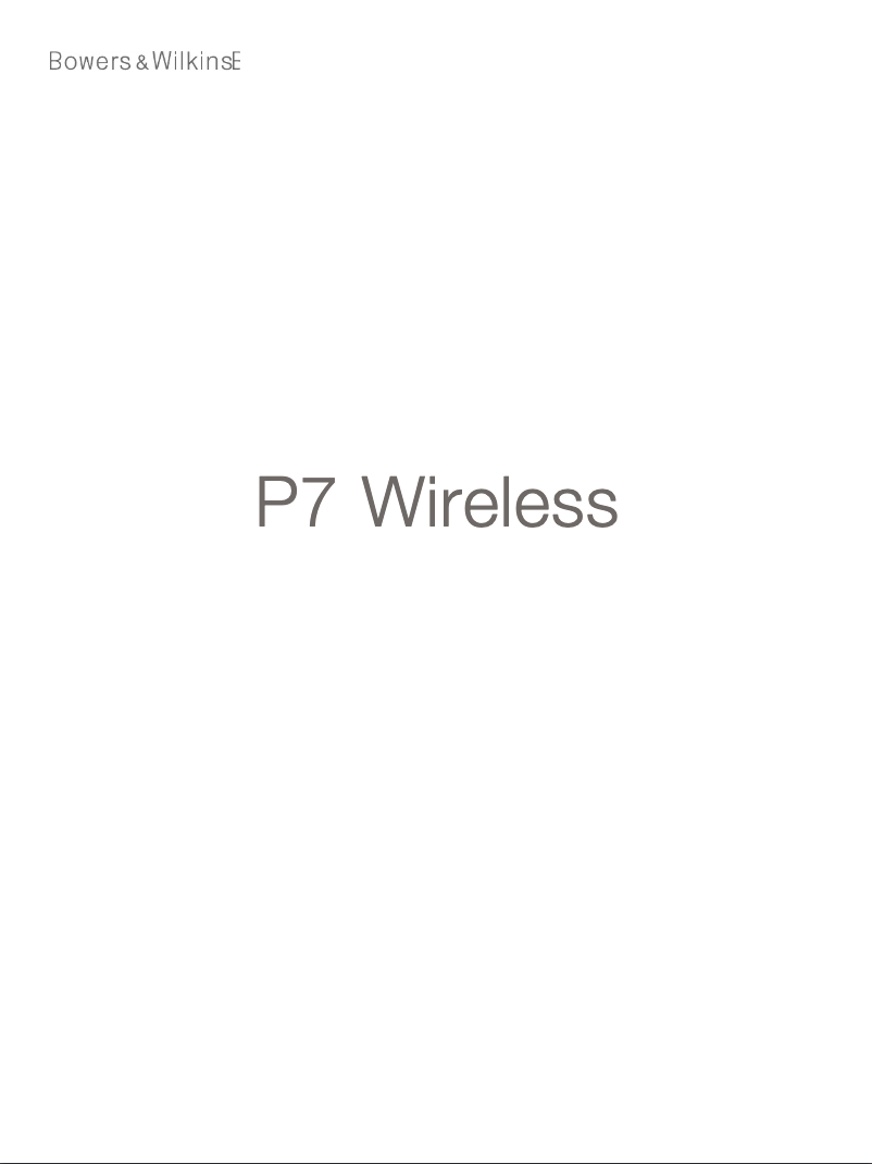 Imagen de la primera página del manual del dispositivo P7 Wireless