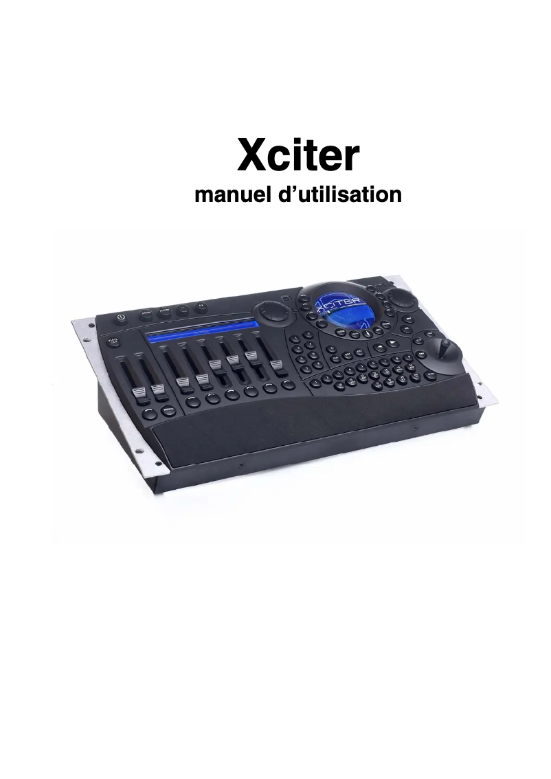 Imagen de la primera página del manual del dispositivo Xciter