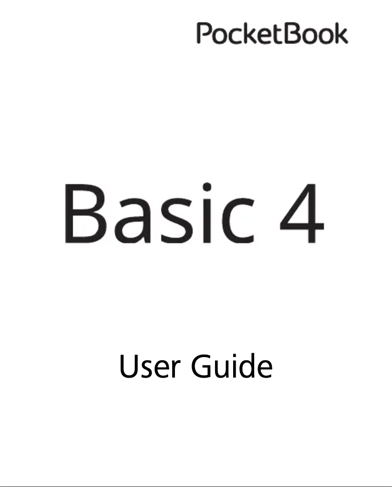 Página 1 del manual Manual de usuario PocketBook Basic 4