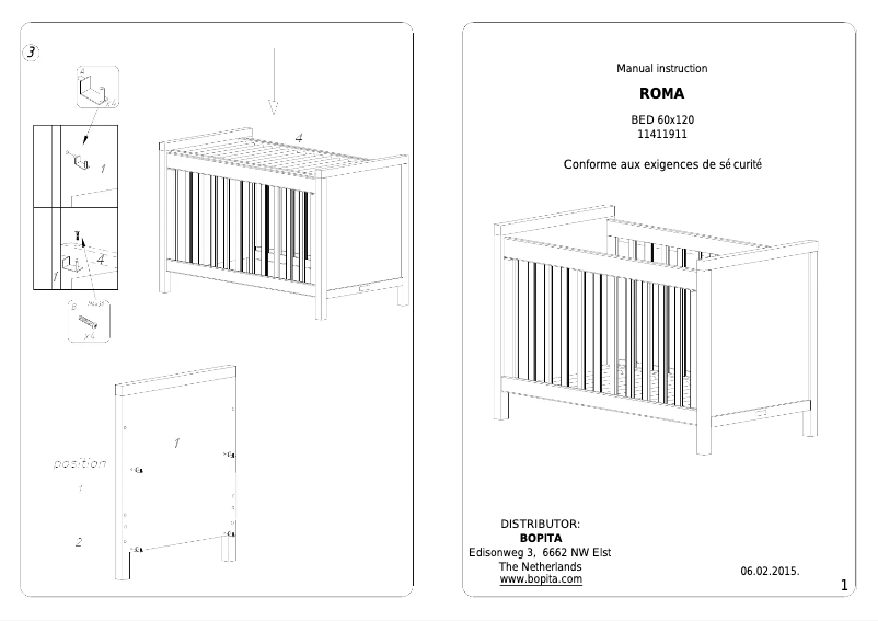 Página 1 del manual Manual de usuario Bopita Roma