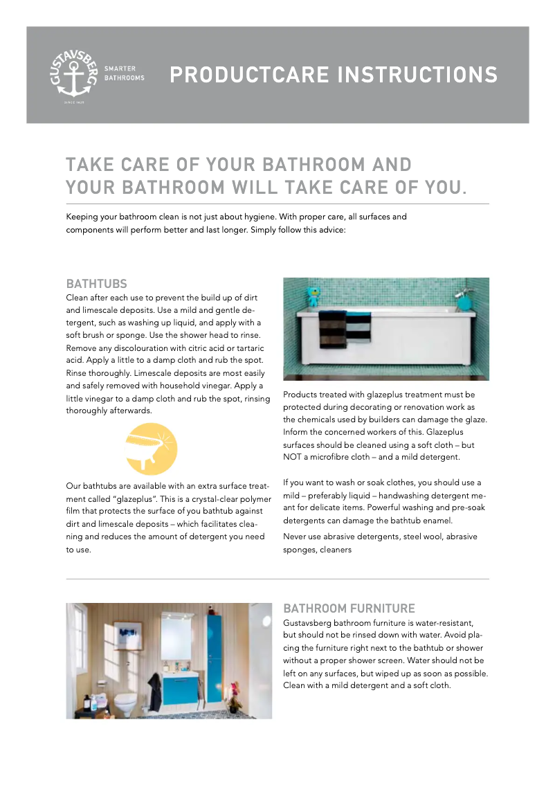 Página 1 del manual Manual de uso y mantenimiento Gustavsberg Nordic³ 3500