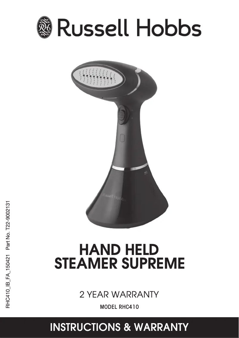 Página 1 del manual Manual de usuario Russell Hobbs RHC410