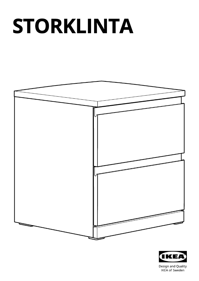 Página 1 del manual Manual de usuario Ikea STORKLINTA 705.592.97