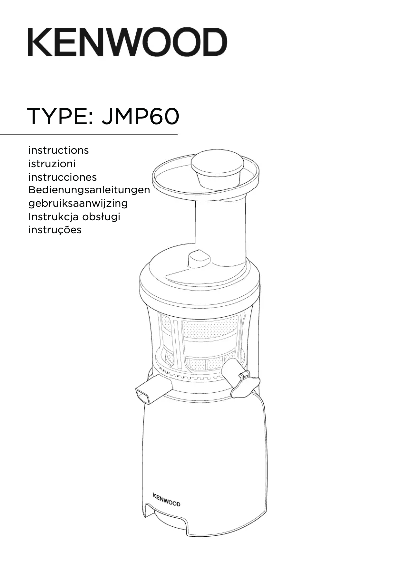 Página 1 del manual Manual de usuario Kenwood Pure Juice JMP60