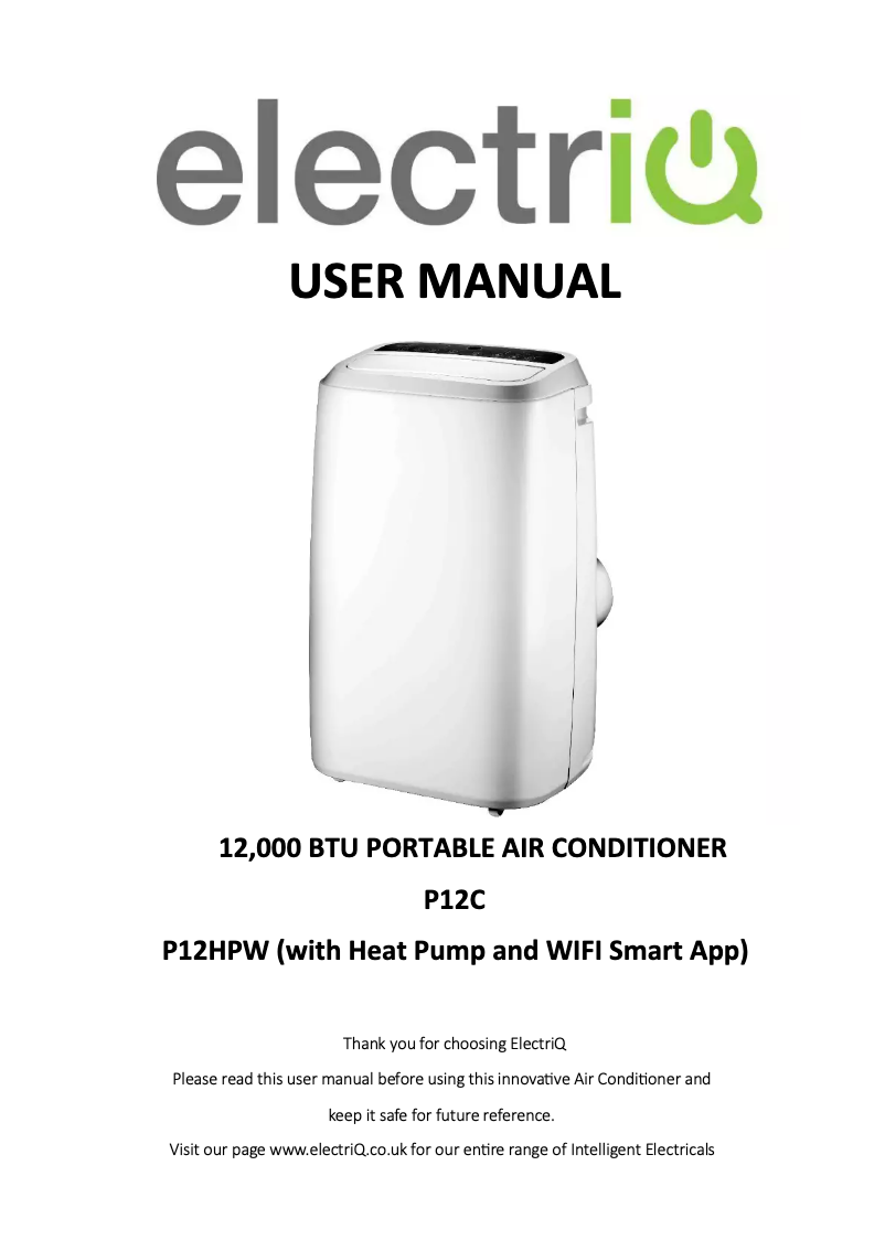 Imagen de la primera página del manual del dispositivo P12HPW