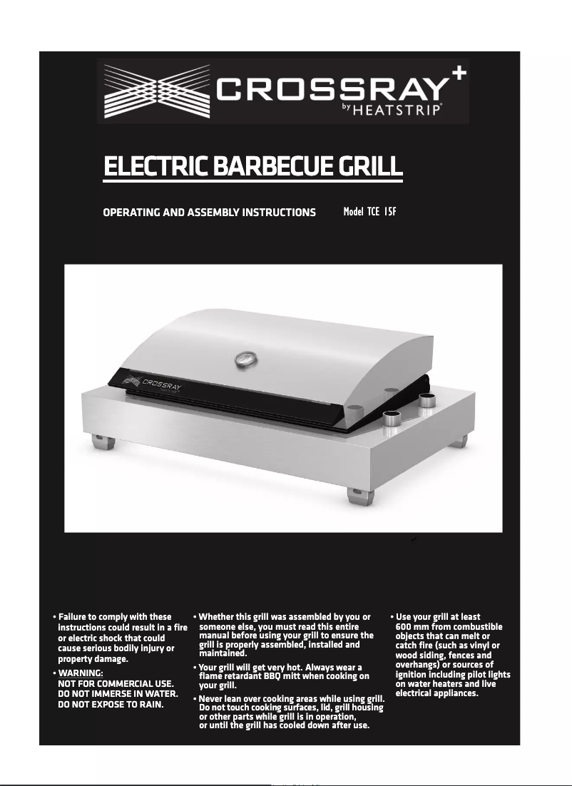 Página nº 1 - Manual de usuario Crossray TCE15F-MK1