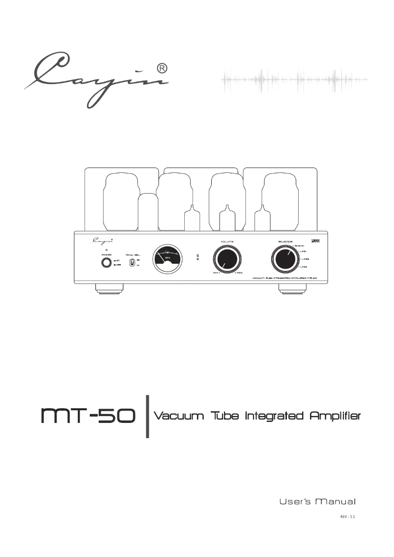 Imagen de la primera página del manual del dispositivo MT-50