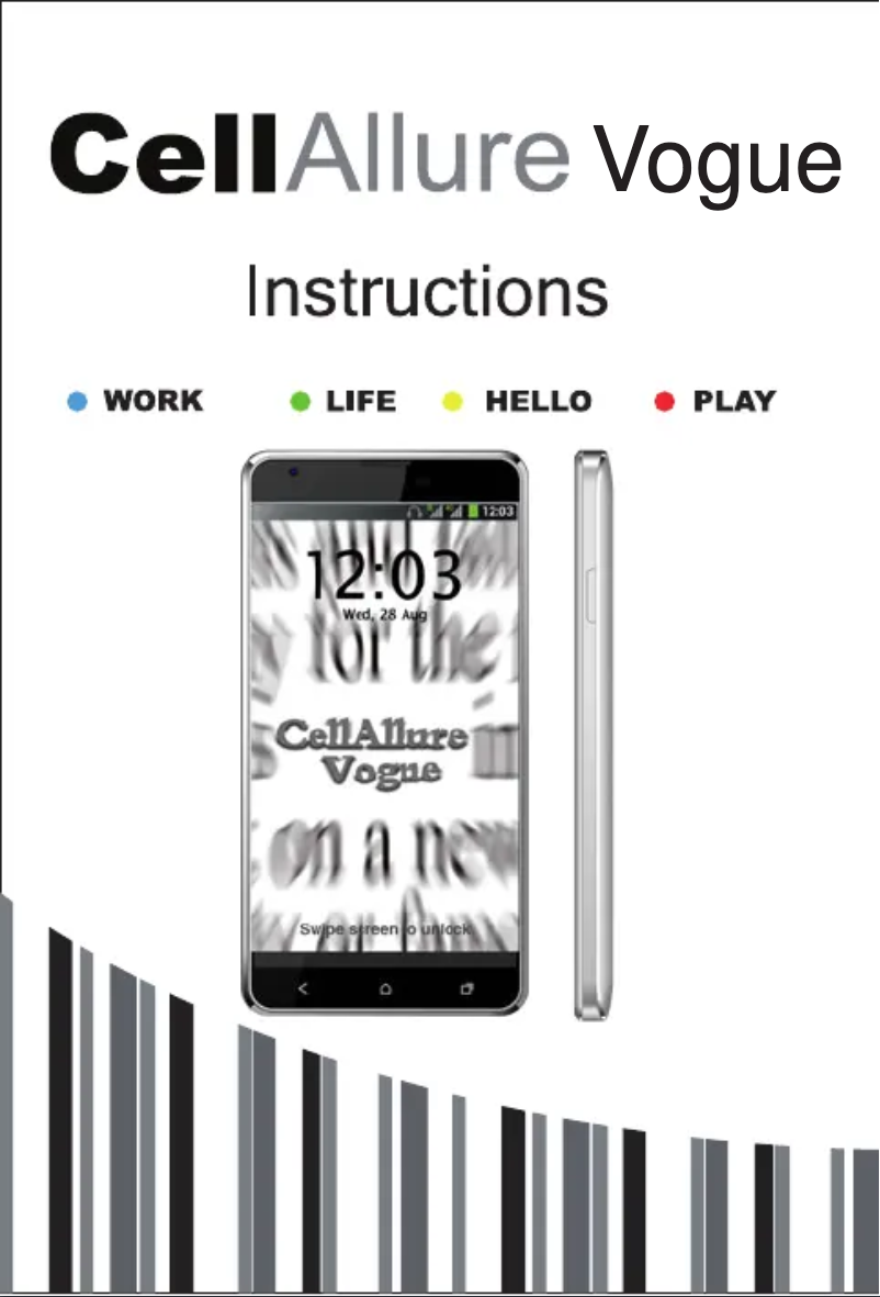 Página 1 del manual Manual de usuario CellAllure Vogue