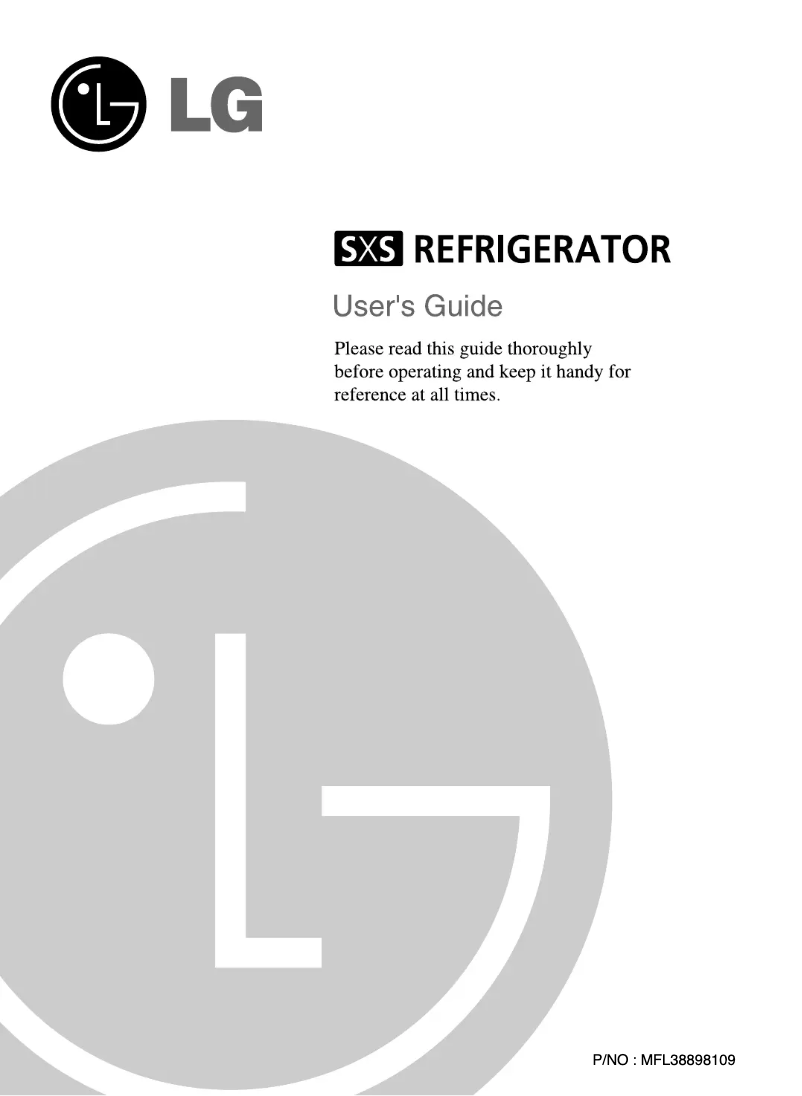 Página nº 1 - Manual de usuario LG GR-P257ZGG