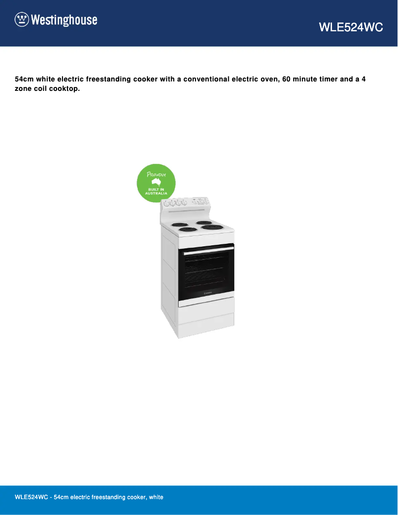 Imagen de la primera página del manual del dispositivo WLE524WC