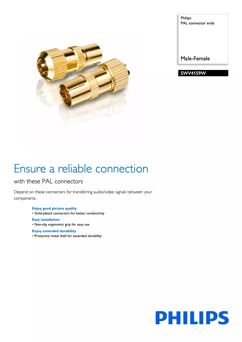 Imagen de la primera página del manual del dispositivo SWV4159W