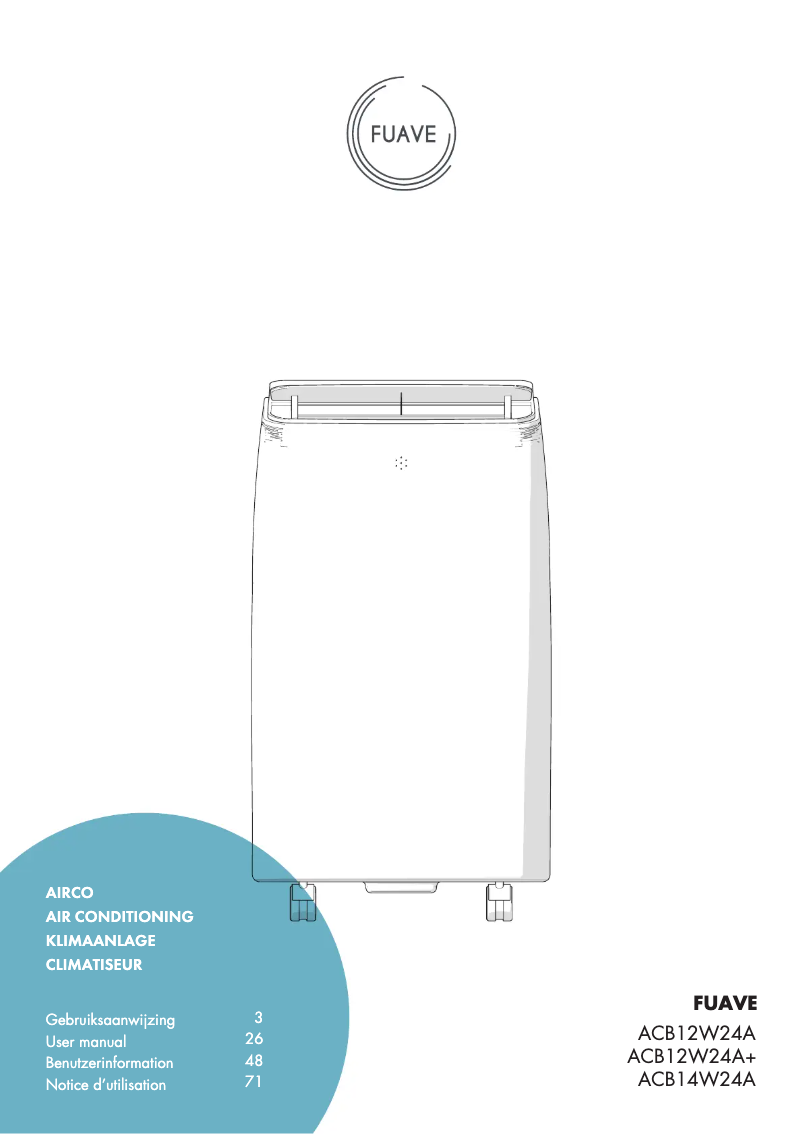 Imagen de la primera página del manual del dispositivo ACB12W24A+