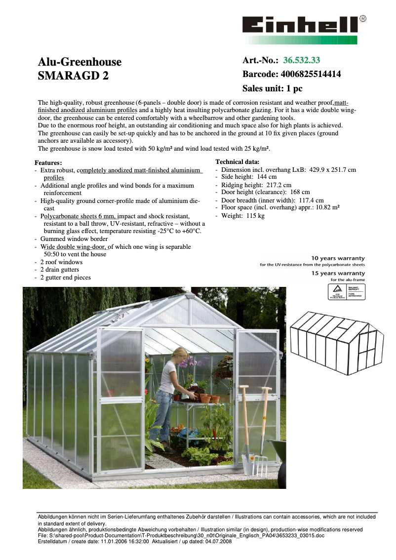 Imagen de la primera página del manual del dispositivo SMARAGD 2