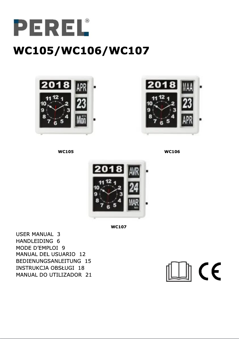 Imagen de la primera página del manual del dispositivo WC106