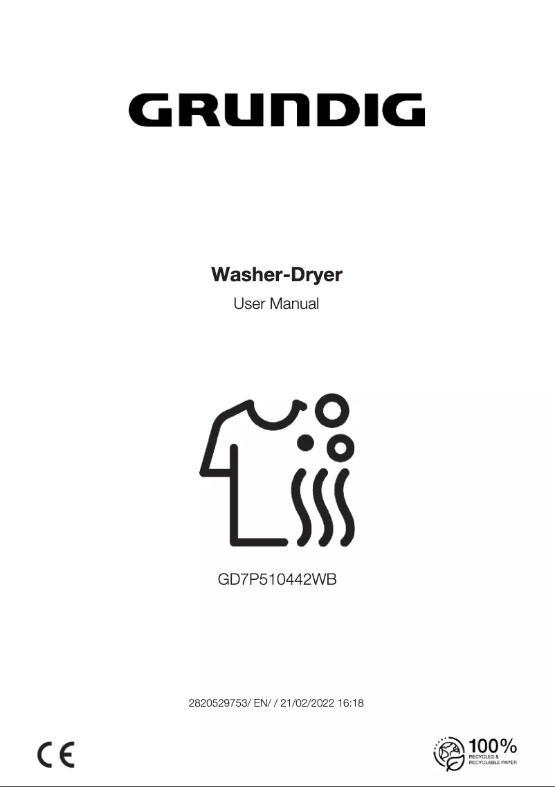 Página 1 del manual Manual de usuario Grundig GD7P510442WB