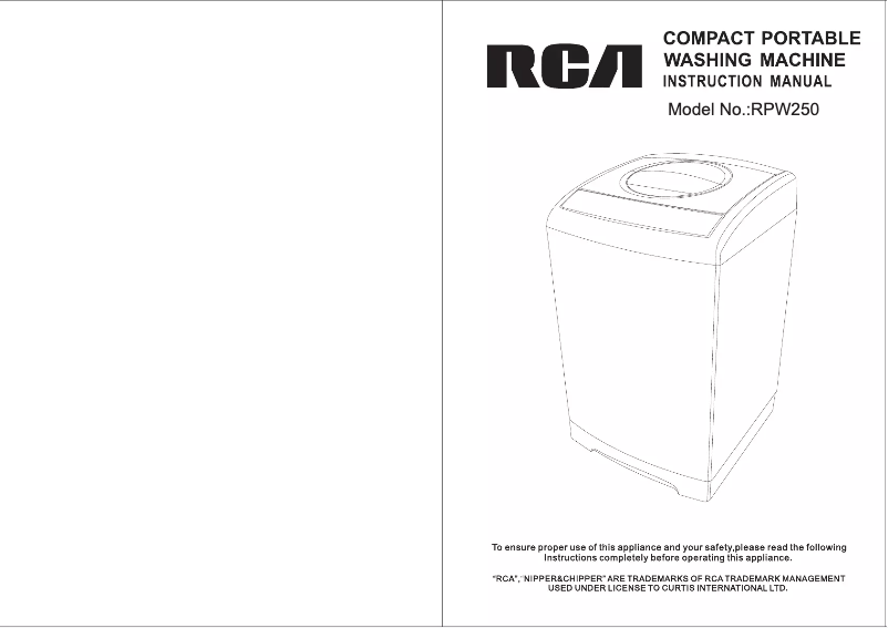 Página 1 del manual Manual de usuario RCA RPW250