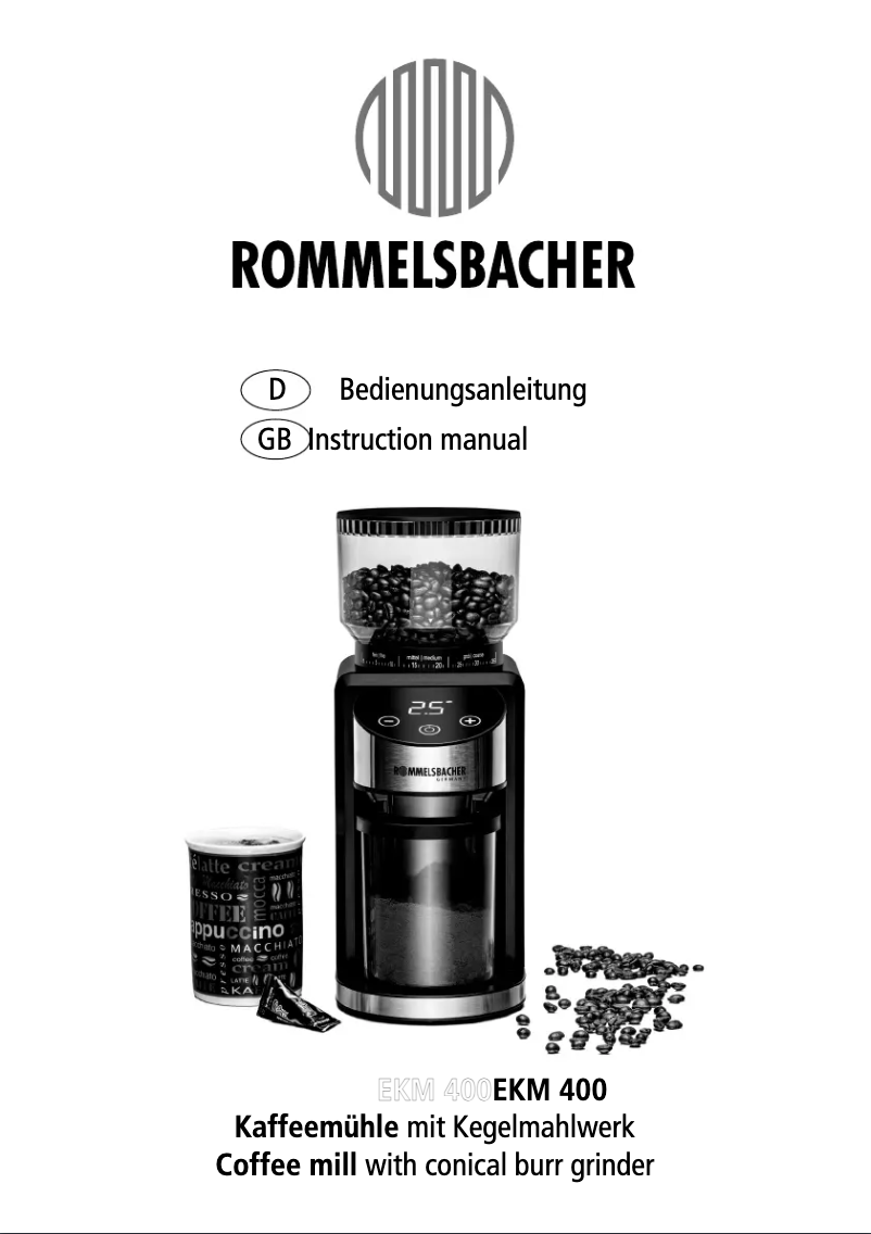 Página nº 1 - Manual de usuario Rommelsbacher EKM 400