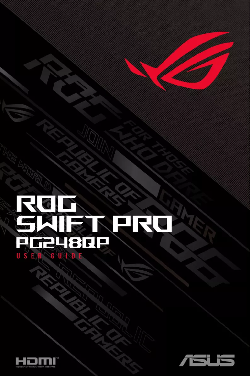 Página 1 del manual Manual de usuario Asus ROG Swift PG248Q