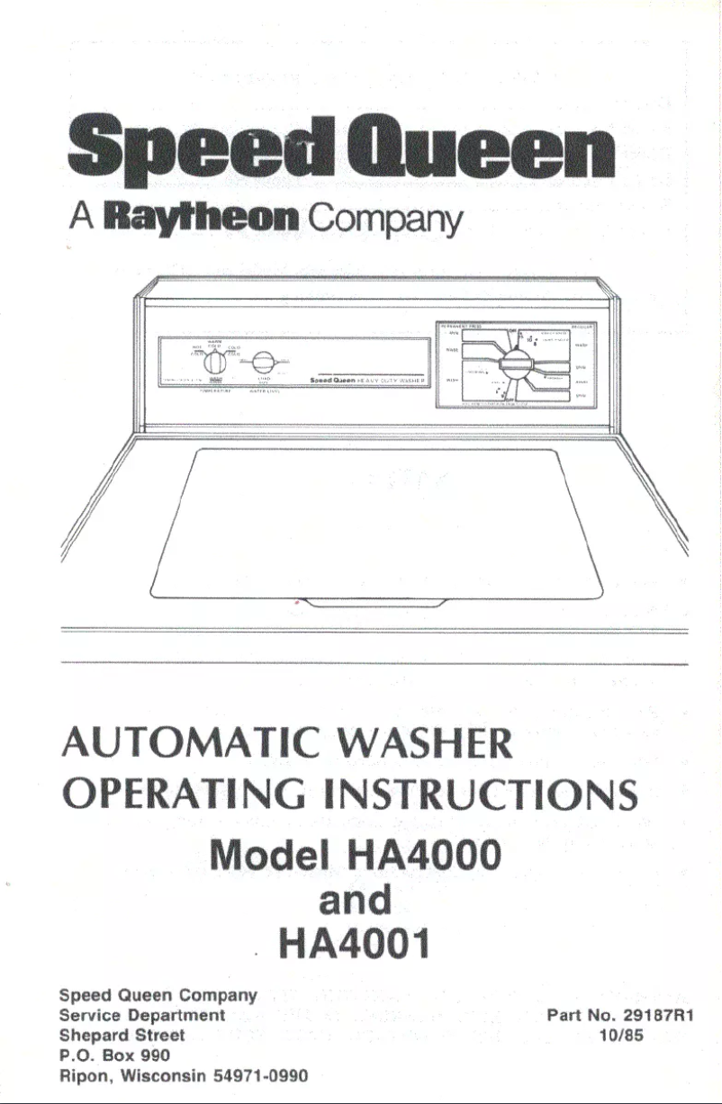 Imagen de la primera página del manual del dispositivo HA4000W