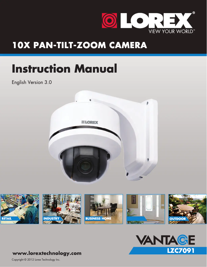 Página nº 1 - Manual de usuario Lorex Vantage LZC7091