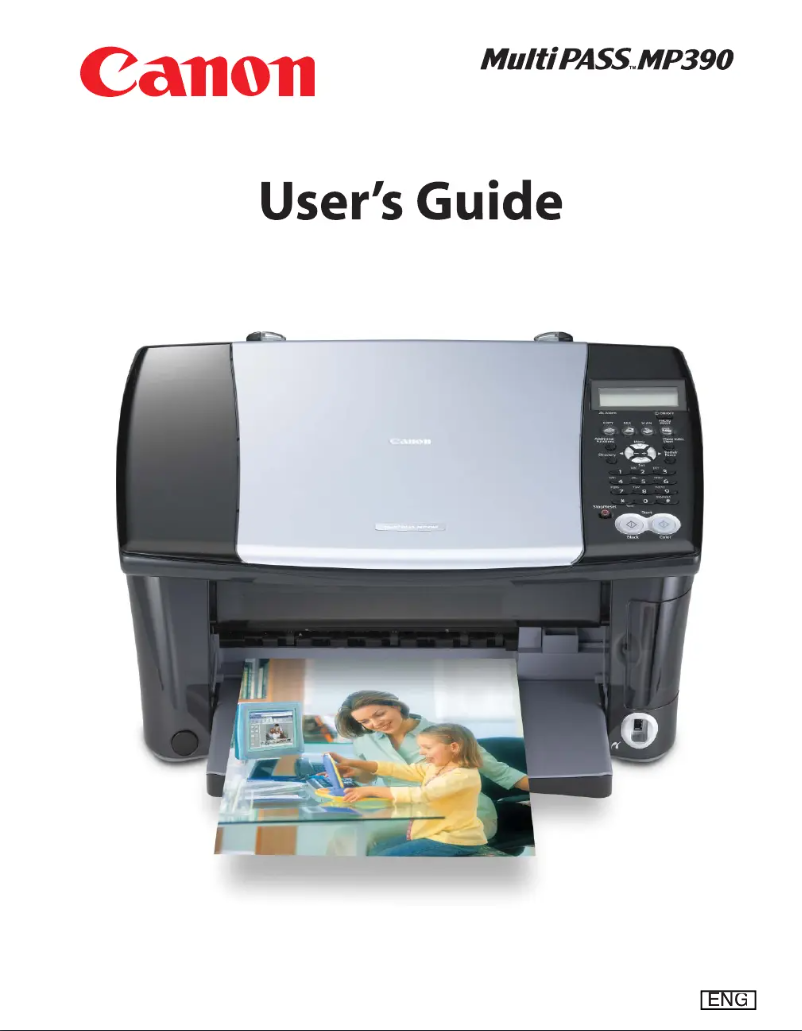 Imagen de la primera página del manual del dispositivo MultiPASS MP390