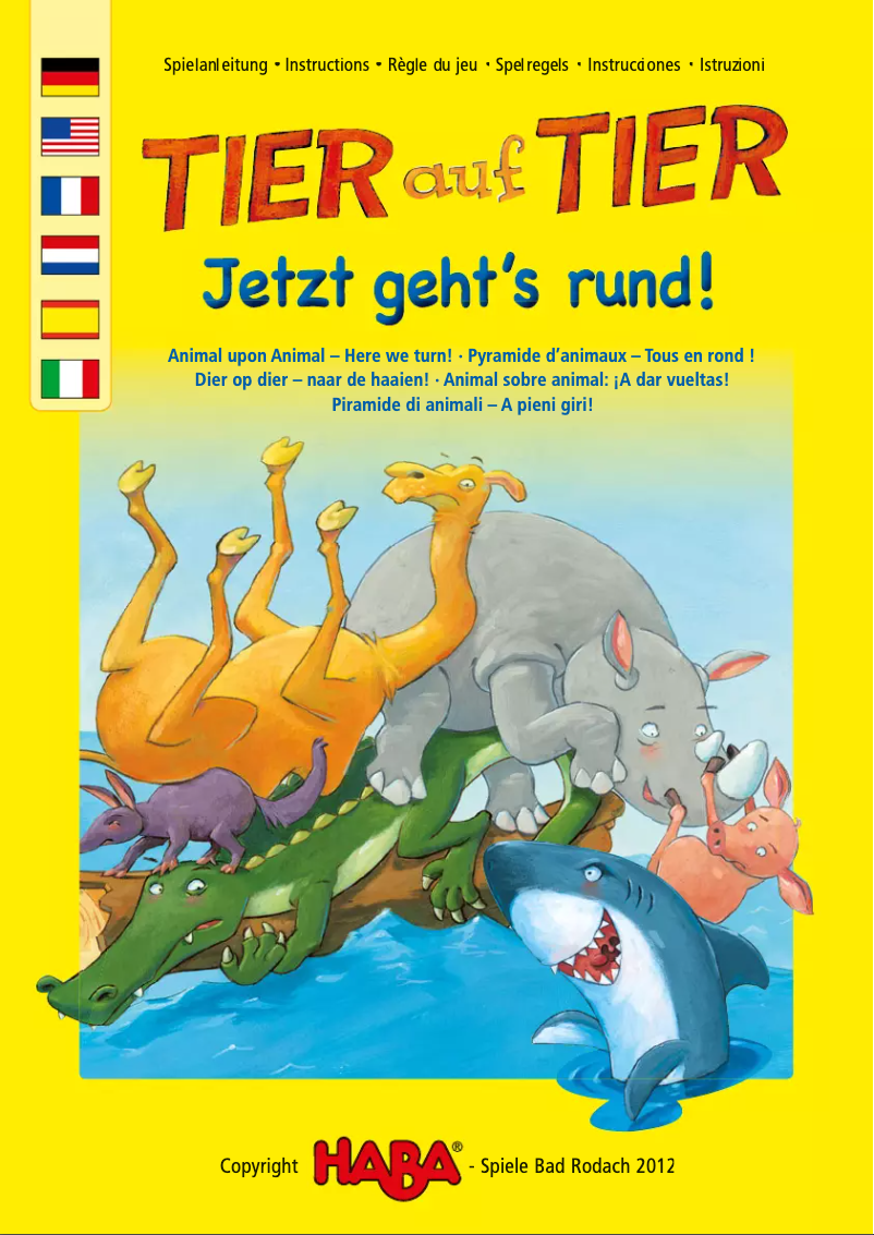 Imagen de la primera página del manual del dispositivo Tier auf Tier Jetzt geht's rund!