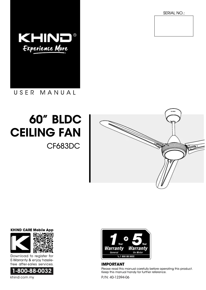 Imagen de la primera página del manual del dispositivo CF683DC