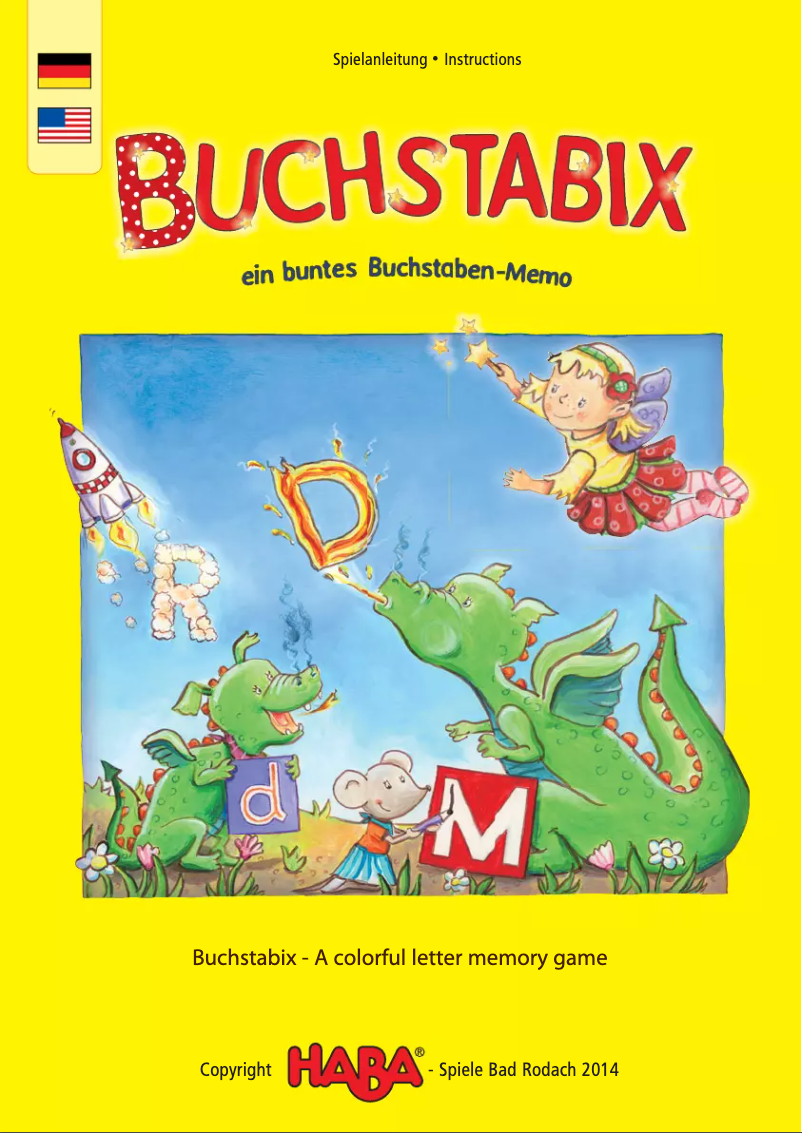 Imagen de la primera página del manual del dispositivo Buchstabix