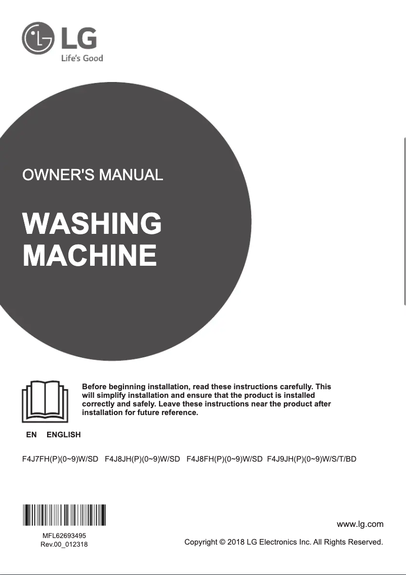 Imagen de la primera página del manual del dispositivo F4J8JHP2SD