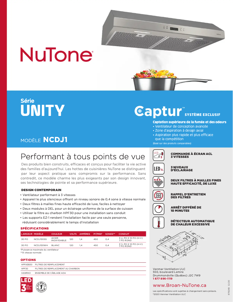 Imagen de la primera página del manual del dispositivo NCDJ130SS