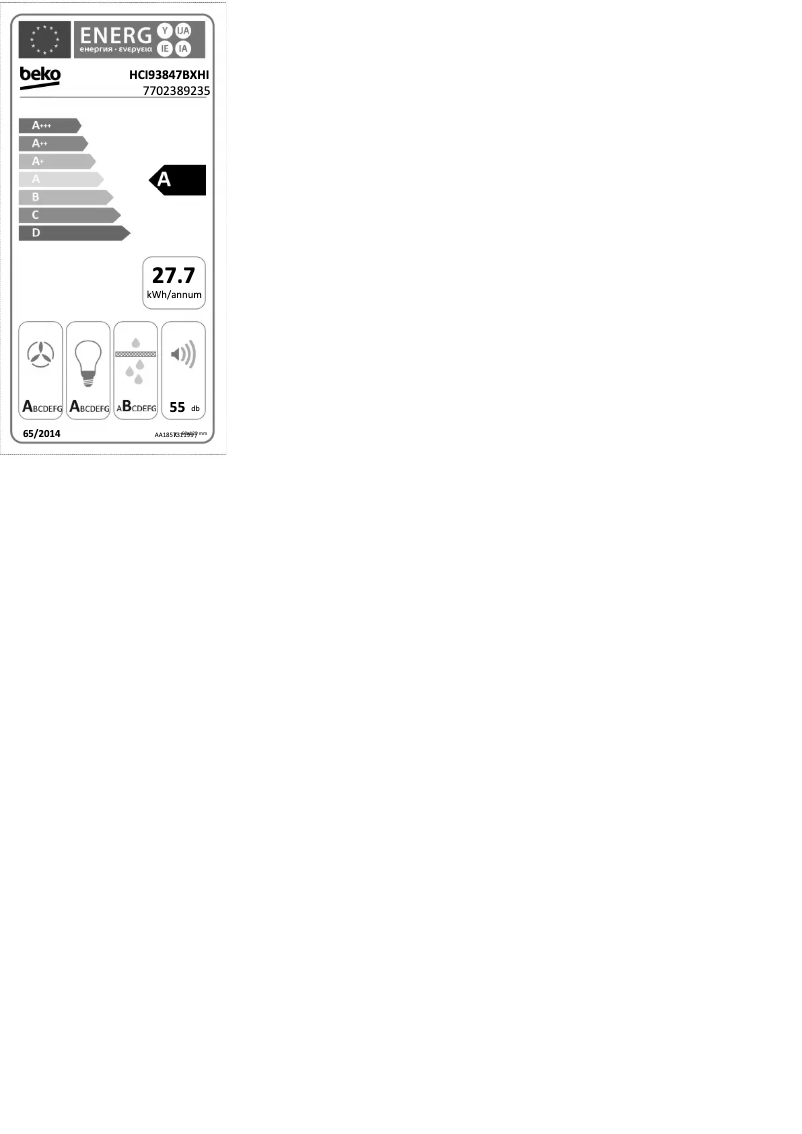 Imagen de la primera página del manual del dispositivo HCI93847BXHI