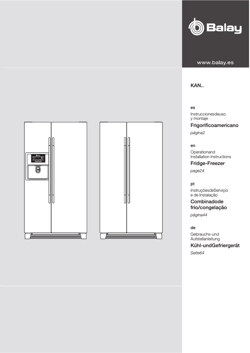 Imagen de la primera página del manual del dispositivo 3FA7786A