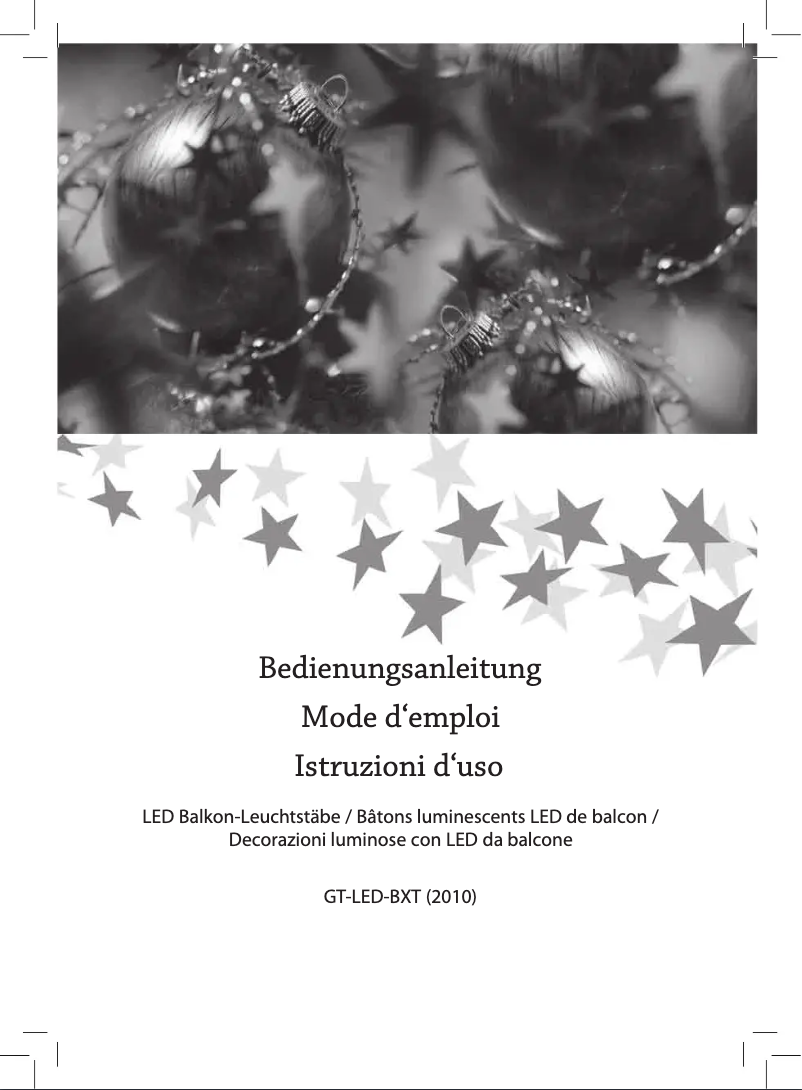 Imagen de la primera página del manual del dispositivo GT-LED-GS5