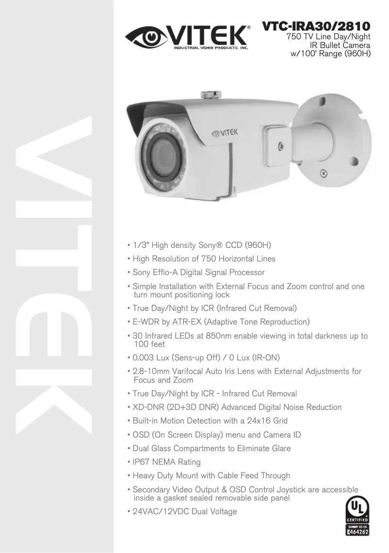 Página 1 del manual Manual de usuario Vitek VTC-IRA30