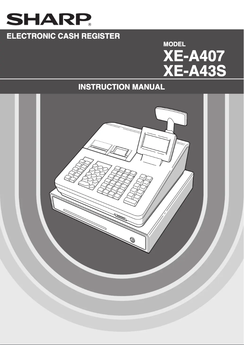 Página 1 del manual Manual de usuario Sharp XEA407