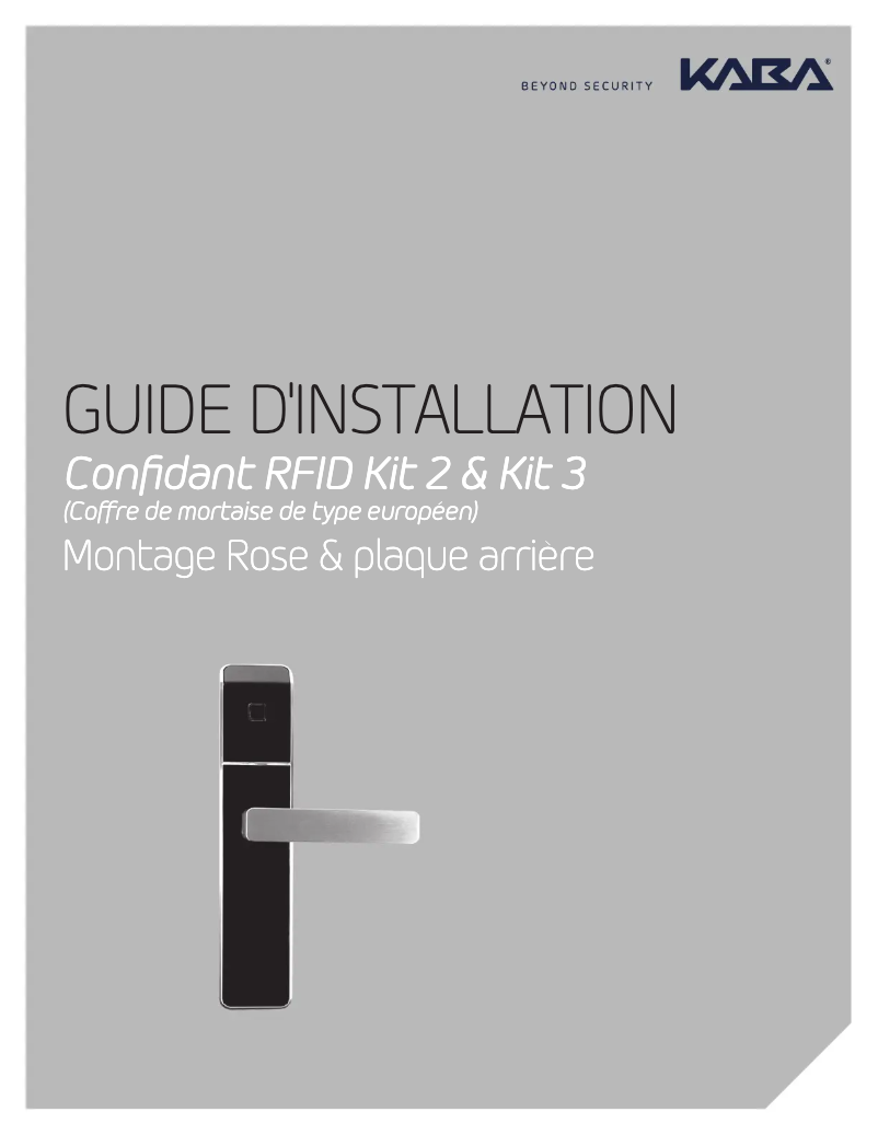 Imagen de la primera página del manual del dispositivo Confidant RFID Kit 2